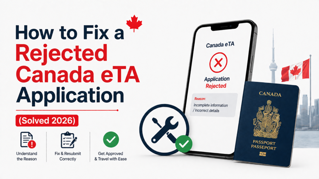 How to Fix a Rejected Canada eTA Application (Solved 2026)